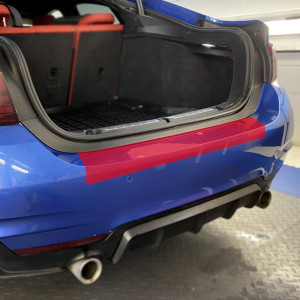 Audi A4 Avant - 2016 and newer - Rear bumper protection film-0