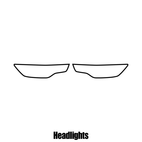 Audi A6 4-door Saloon - 2011 and newer - Headlight protection film