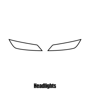 Audi TT Coupe - 2014 and newer - Headlight protection film