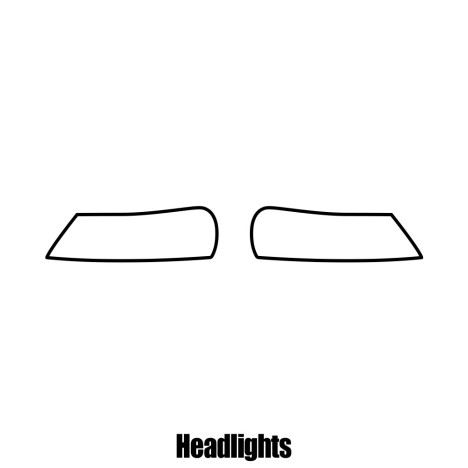 Honda Accord 4-door Saloon - 2008 to 2011 - Headlight protection film