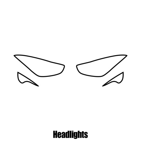 Hyundai i40 Estate - 2012 and newer - Headlight protection film