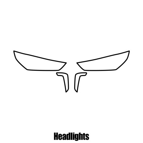 Hyundai Ioniq - 2017 and newer - Headlight protection film
