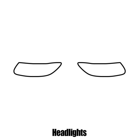 Hyundai Santa Fe - 2007 to 2011 - Headlight protection film