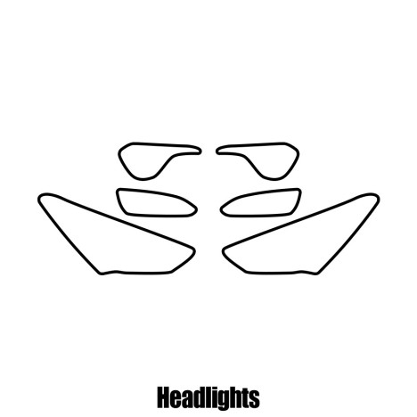 Hyundai Sante Fe - 2013 and newer - Headlight protection film