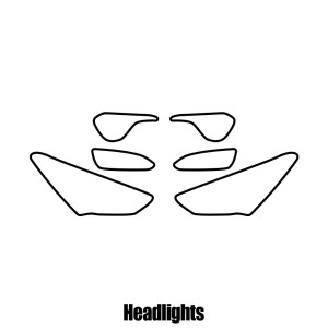 Hyundai Sante Fe - 2013 and newer - Headlight protection film