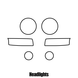 Jeep Gladiator - 2020 and newer - Headlight protection film