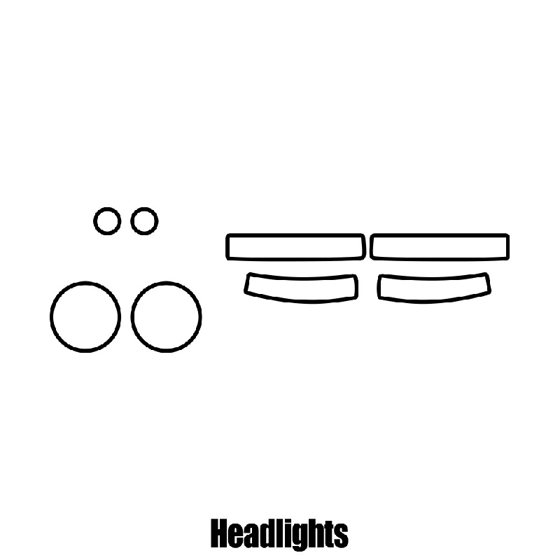 Jeep Renegade - 2015 and newer - Headlight protection film