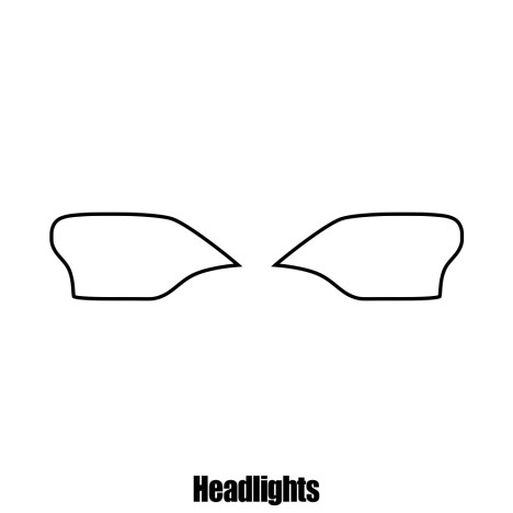 Kia Rio 3-door Hatchback - 2012 and newer - Headlight protection film