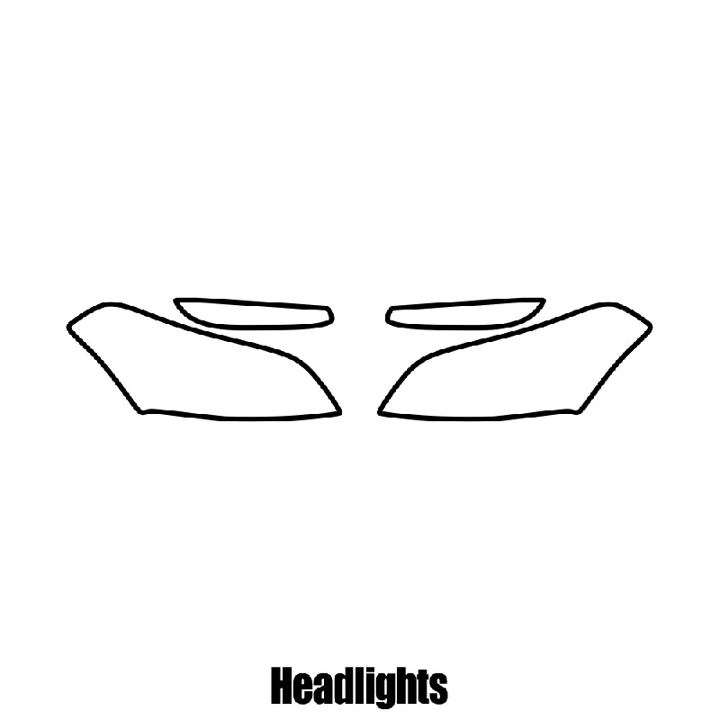 Kia Soul 5-door - 2009 to 2013 - Headlight protection film