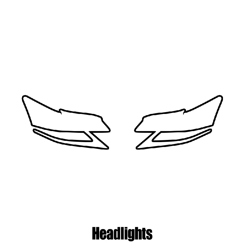 Lexus GS 4-door Saloon - 2013 and newer - Headlight protection film