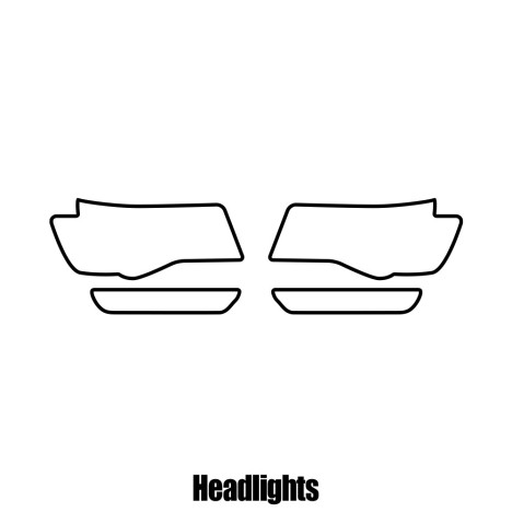 Jeep Grand Cherokee - 2014 and newer - Headlight protection film