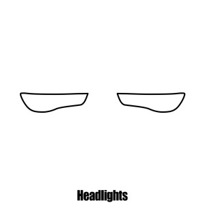 Mitsubishi Outlander - 2012 and newer - Headlight protection film