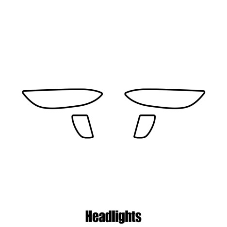 Tesla Model X - 2016 and newer - Headlight protection film