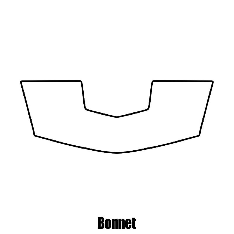 Chevrolet Corvette Coupe - 2014 and newer - Bonnet protection film