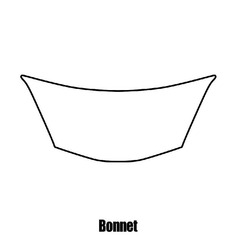 Honda Fit BASE 2009 to 2014 - Bonnet protection film