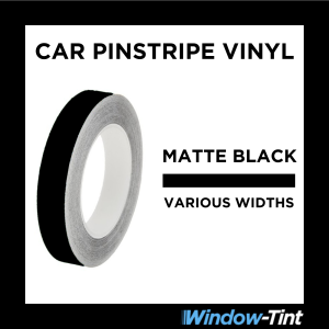 Matte Black Pin Stripe Vinyl