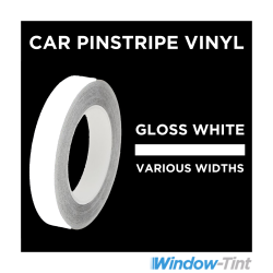 Gloss White Pin Stripe Vinyl