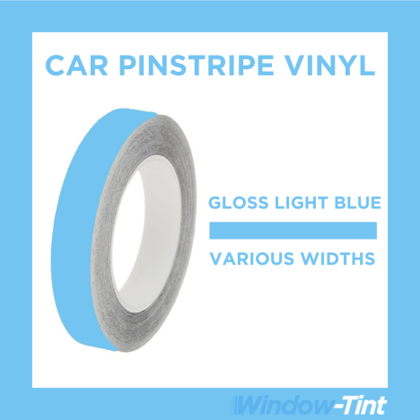 Gloss Light Blue Pin Stripe Vinyl