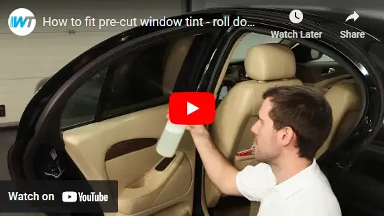 How to install a pre-cut roll down window tint